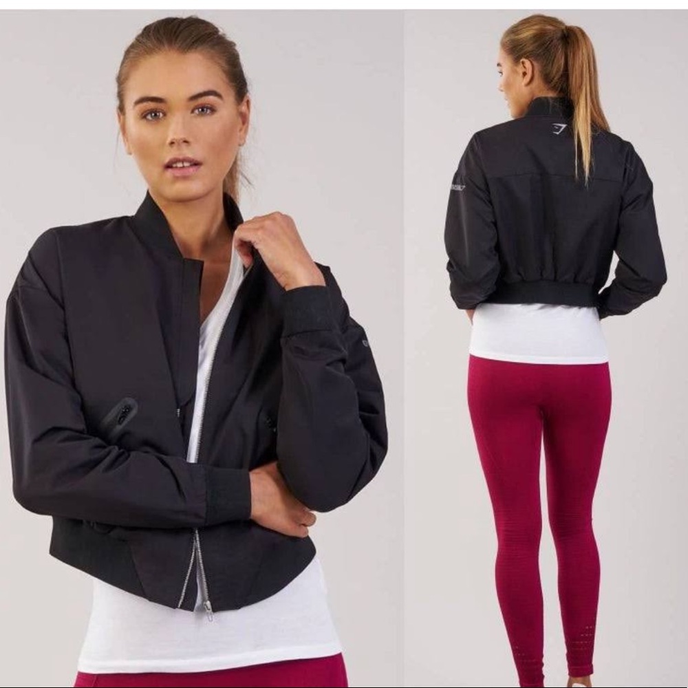 Gymshark cropped bomber jacket